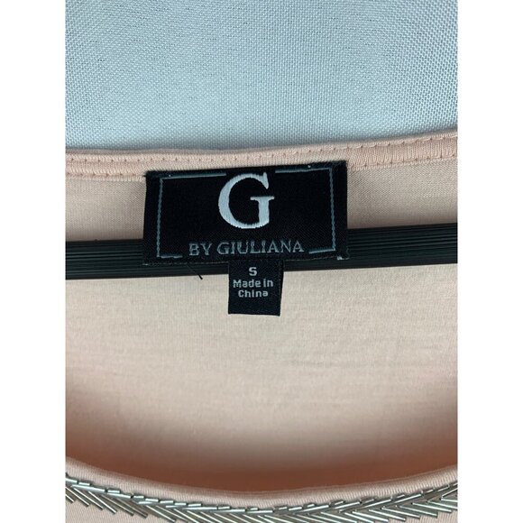G By Giuliana Sleeveless Tank Top With Embellished Neckline S - Picture 3 of 5